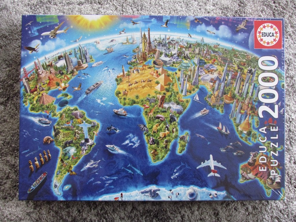Puzzle de symboles du monde Educa 2000 pièces, Enlèvement, Plus de 1 500 pièces, Neuf, Puzzle