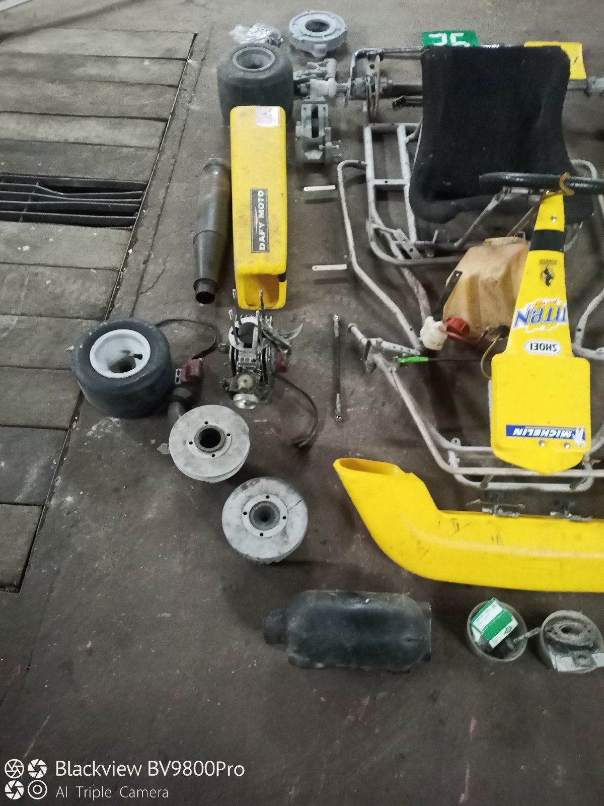 karting pcr 100cc complet en pièces, Sports & Fitness, Enlèvement, Utilisé, Kart
