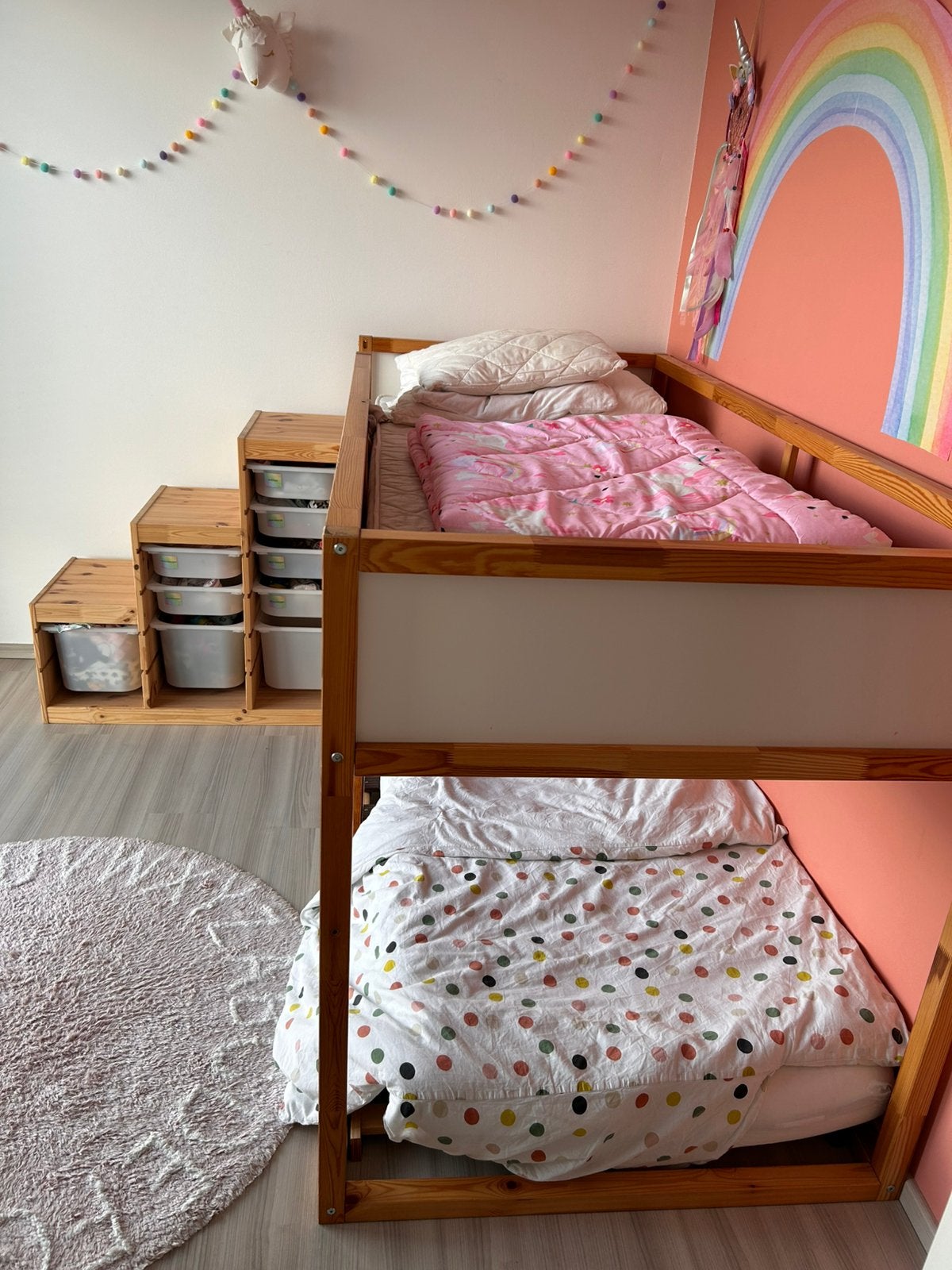 IKEA KURA keerbaar bed + basiselement TROFAST + extra, Ophalen, Gebruikt, Stapelbed