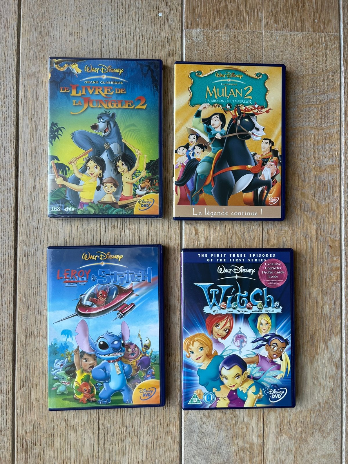 3 DVD Disney français et 1 DVD Disney anglais, CD & DVD, Enlèvement ou Envoi, Tous les âges, Comme neuf, Anglais