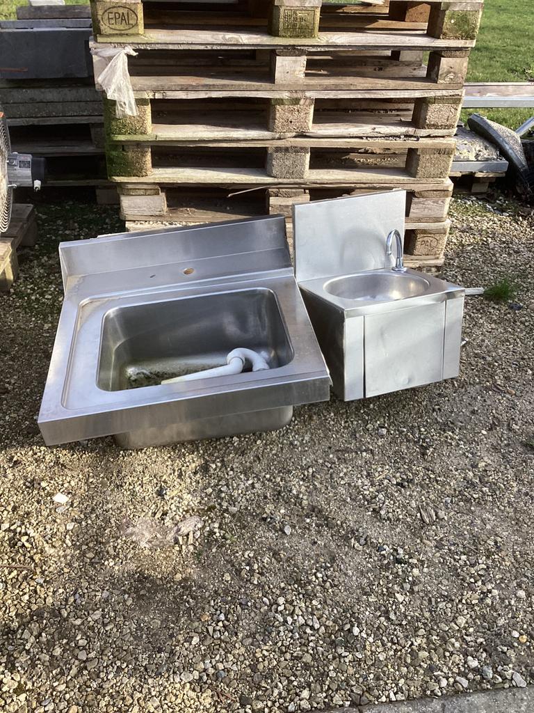 Évier en inox, Enlèvement, Comme neuf, Inox, Lavabo