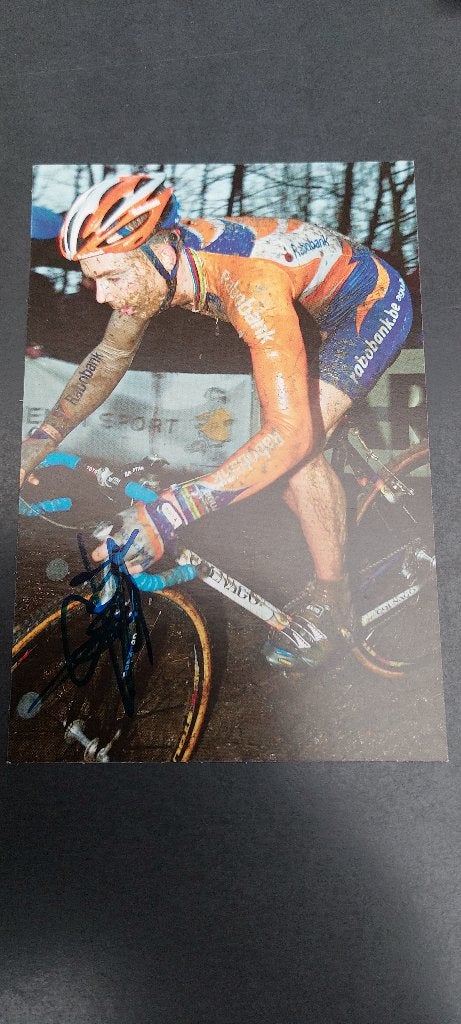 Postkaart Sven Nys handtekening gesigneerd, Verzamelen, Ophalen of Verzenden, Gebruikt
