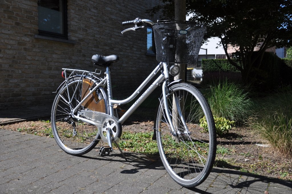 DAMESFIETS THOMPSON ALULITE, Fietsen en Brommers, Fietsen | Dames | Damesfietsen, Gebruikt, Versnellingen, 47 tot 50 cm, Velgrem