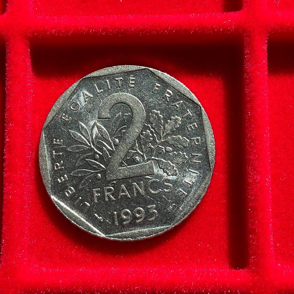 France - Pièce commémorative de 2 FRF - 1993, Envoi, Autre, Monnaie en vrac