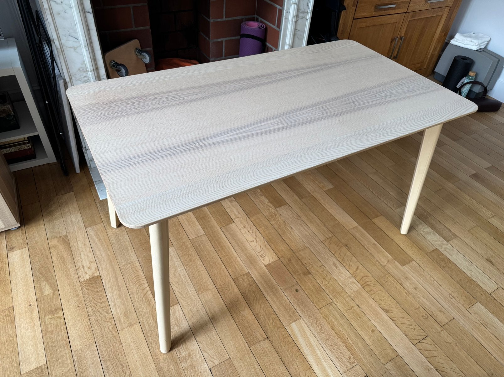 Bureau Ikea Lisabo bois, Ophalen, Zo goed als nieuw, IKEA, Hout
