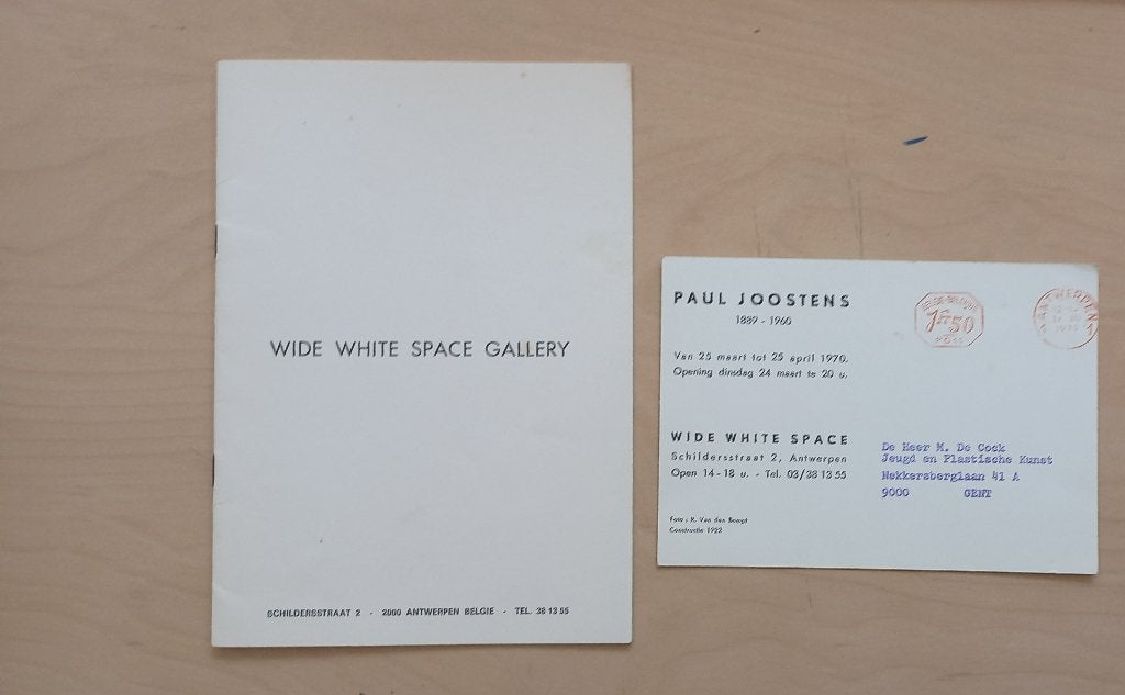 Paul Joostens Wide White Space 1970 booklet en invitatie, Verzenden