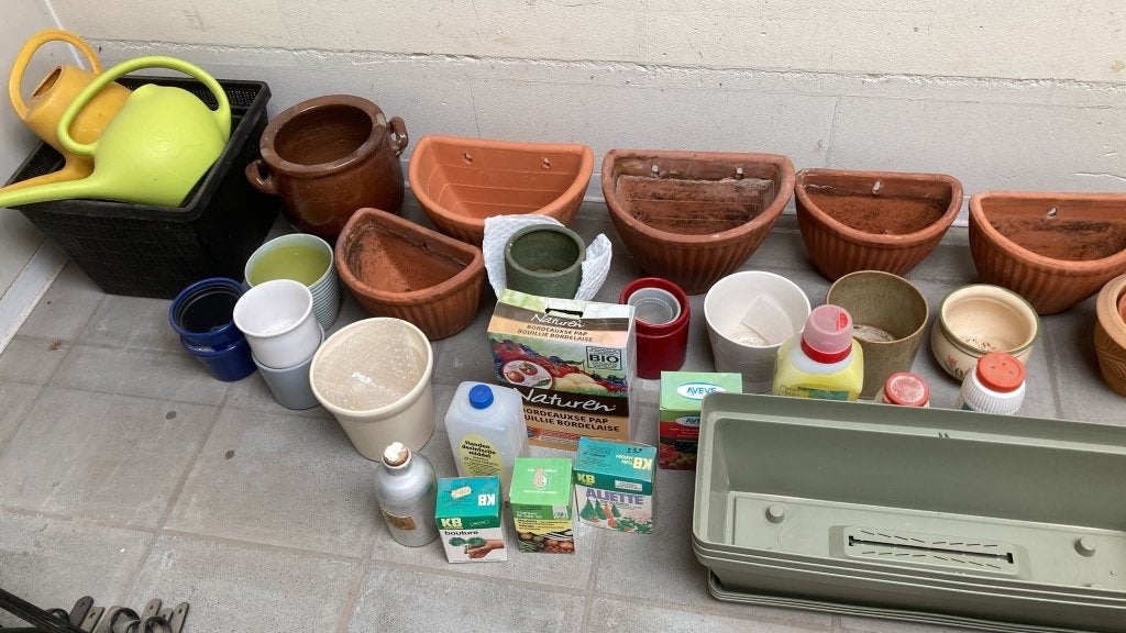 Potten, Jardin & Terrasse, Bacs à fleurs & Jardinières, Enlèvement, Utilisé