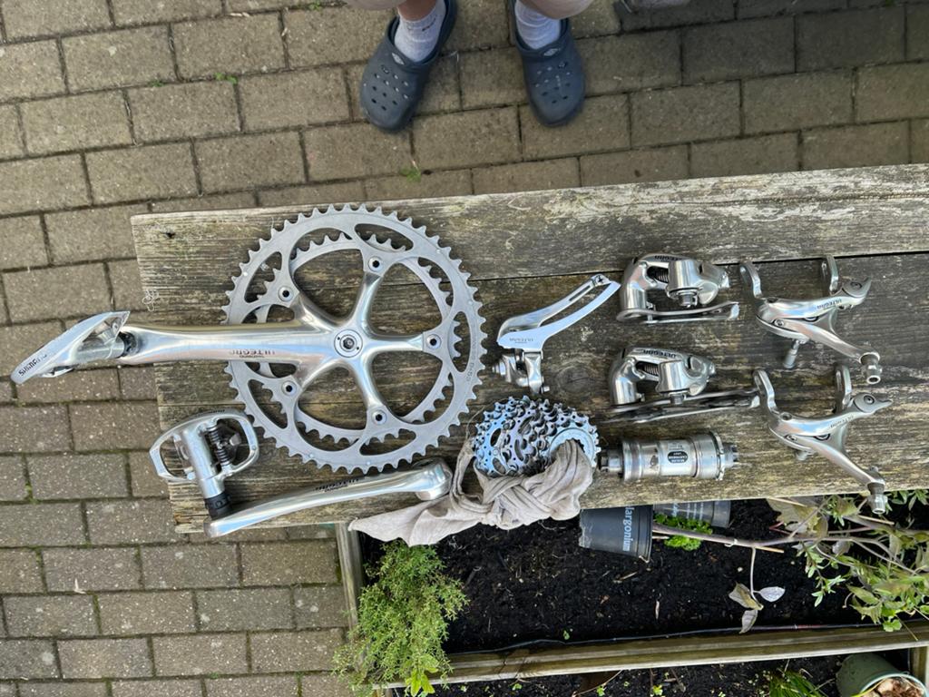 Shimano Ultegra 6500, Fietsen en Brommers, Fietsonderdelen, Gebruikt, Overige typen, Overige materialen, Racefiets, Ophalen of Verzenden