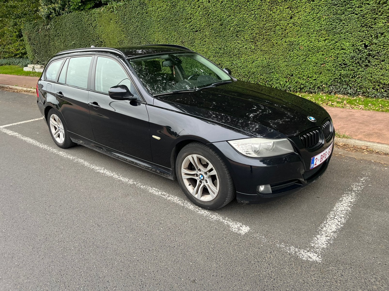Bmw 320d 184 pk  2011 ketting vv, Autos, Cuir, Euro 5, Achat, Noir