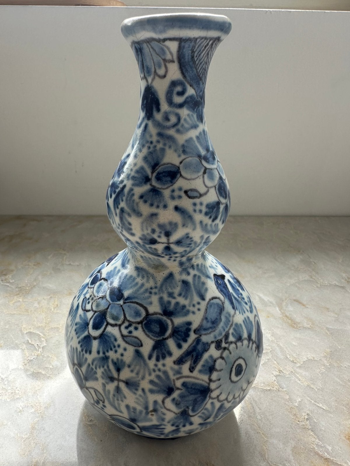 Delfts Blauw vaasje, Pieter Kocx (Grieksche A), 1701-1722, Antiek en Kunst, Ophalen of Verzenden
