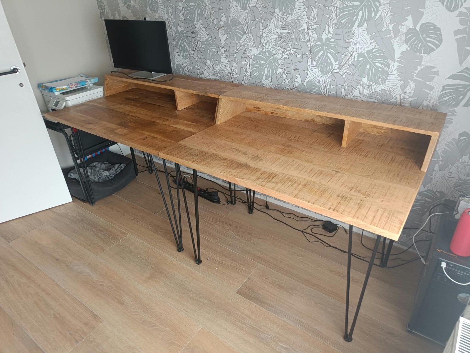 Bureau / bureel / computertafel / gaming, Ophalen, Zo goed als nieuw, Duo-bureau, Demontabel