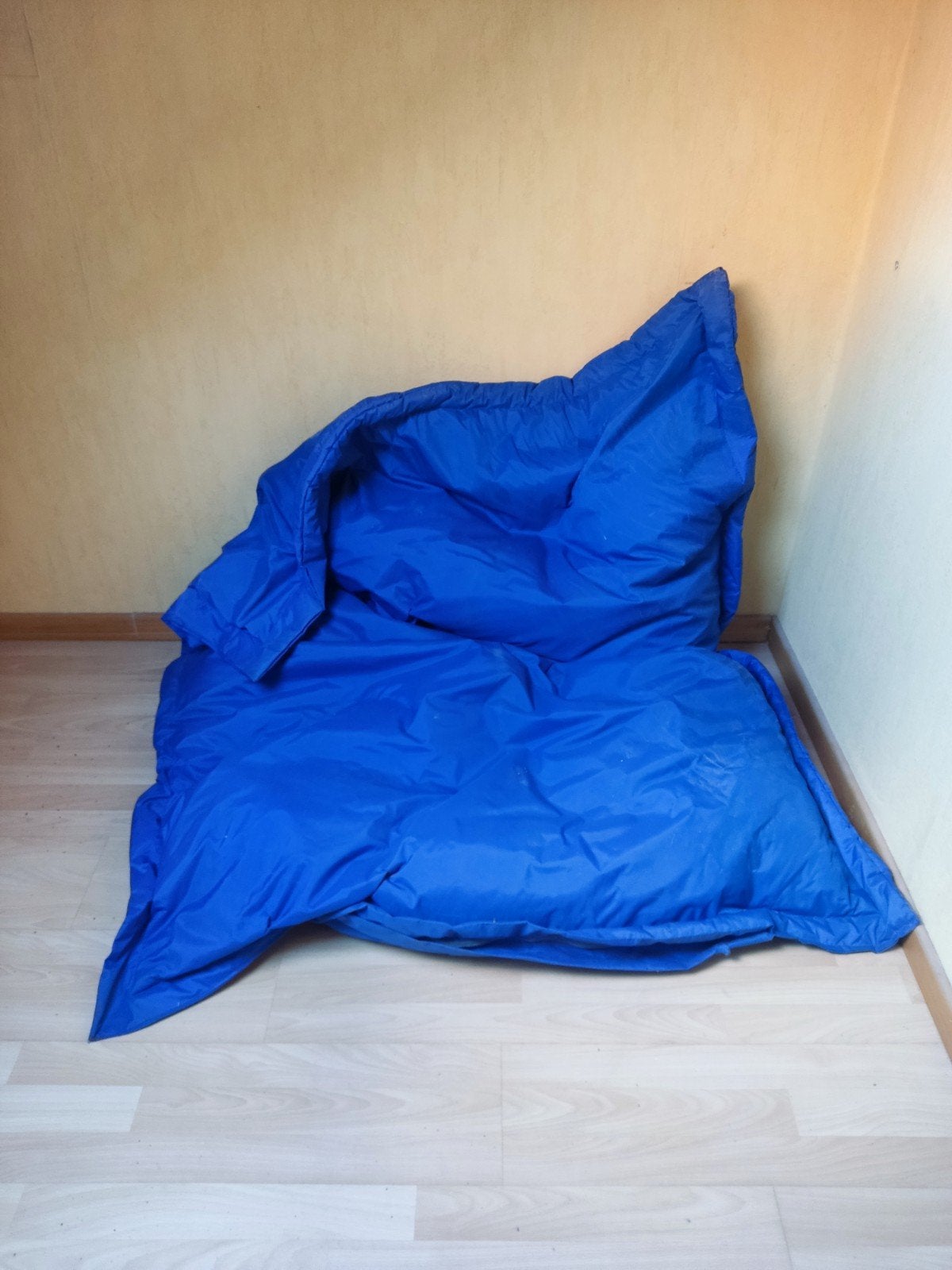 grote zitzak, Huis en Inrichting, Ophalen, Gebruikt, Blauw, Zitzak