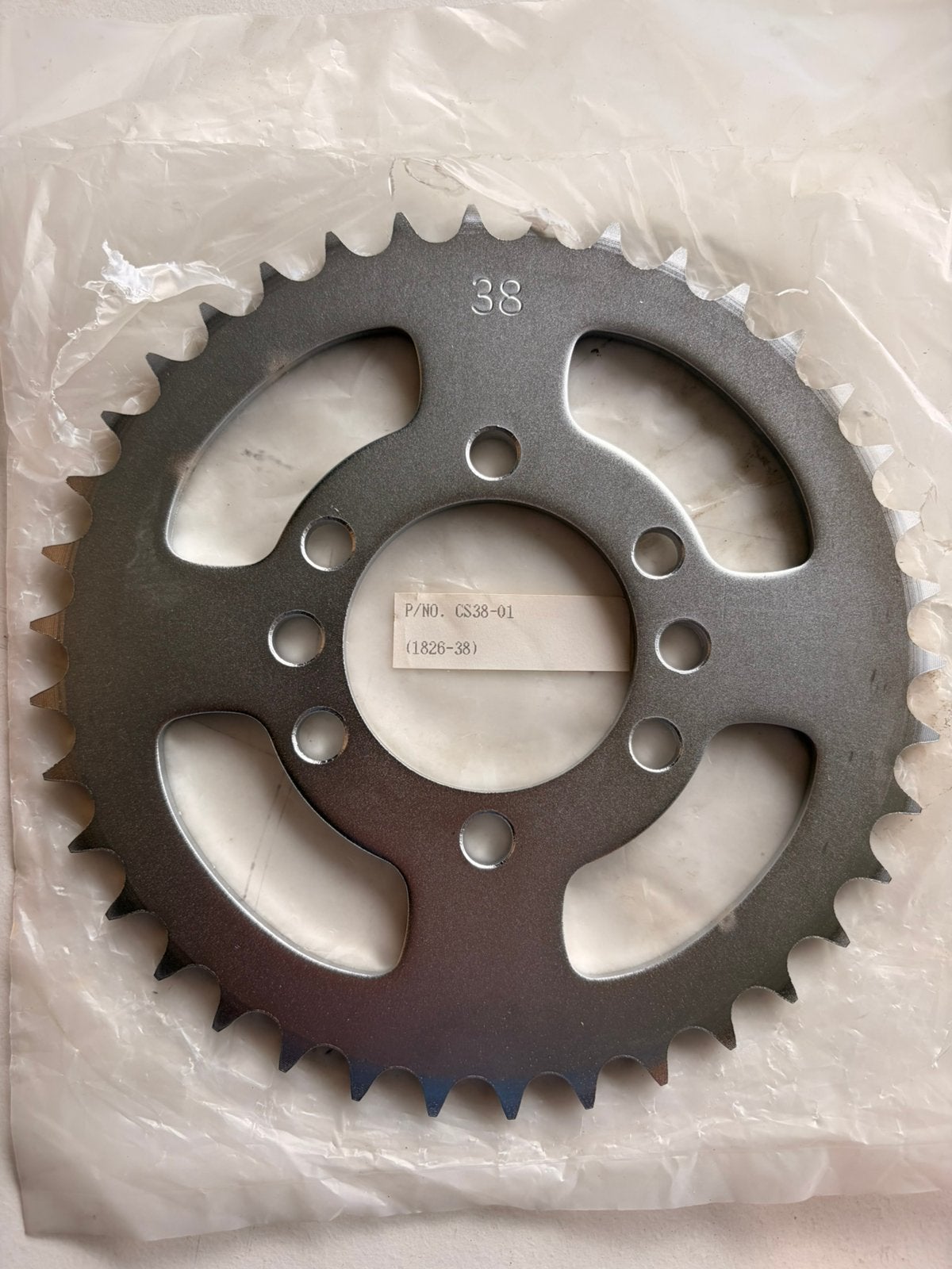 Nouveau pignon arrière 38T — 1826-38/CS38-01, Vélos & Vélomoteurs, Vélos Pièces, Enlèvement, Neuf, Moteur