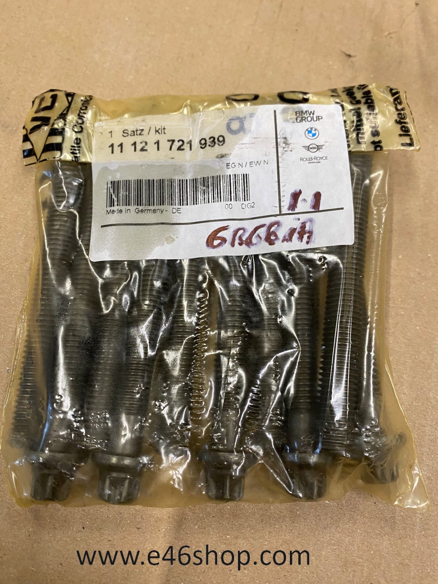 CILINDERKOP BOUTEN BMW M40 M42 M43 M44  MOTOR OE 11121721939, Auto-onderdelen, -, -, Nieuw, Ophalen of Verzenden