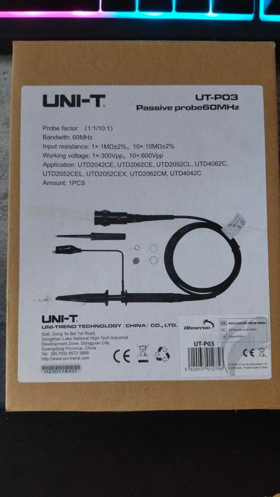 UNI-T, UT-P03 Passive Probe, Enlèvement, Neuf, Autres types