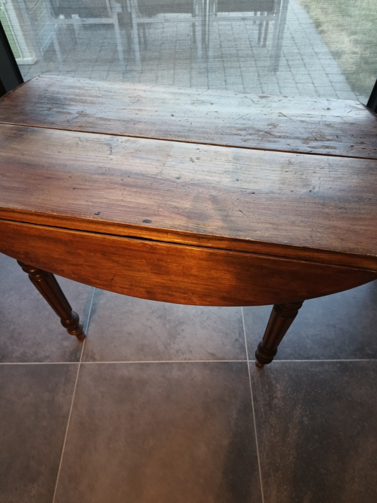 antiek eiken hangoortafel, Antiek en Kunst, Ophalen