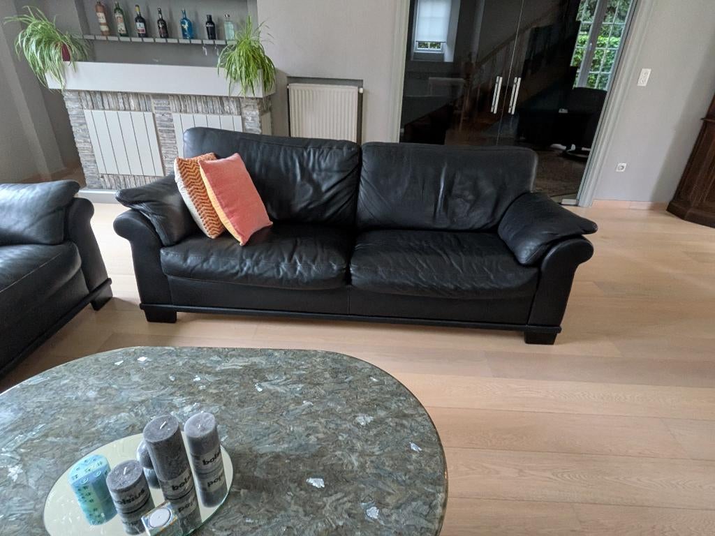 Salonzetels, Huis en Inrichting, Ophalen, Gebruikt, Leer