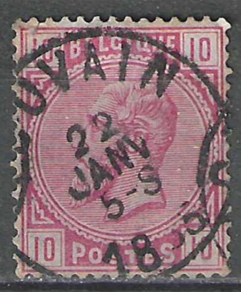 Belgique 1883 - Yvert/OBP 38 - Léopold II (ST), Envoi, Affranchi, Oblitéré