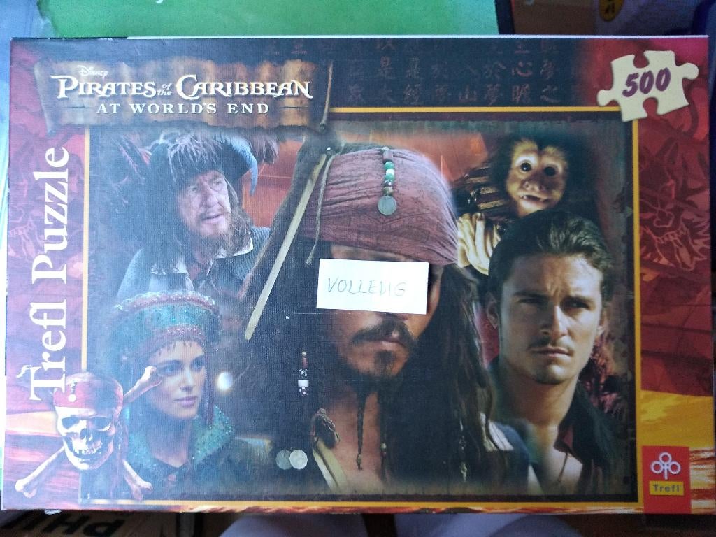 puzzel Pirates Caribbean 500 stukjes in goede staat, Kinderen en Baby's, Speelgoed | Kinderpuzzels, Ophalen of Verzenden, Zo goed als nieuw