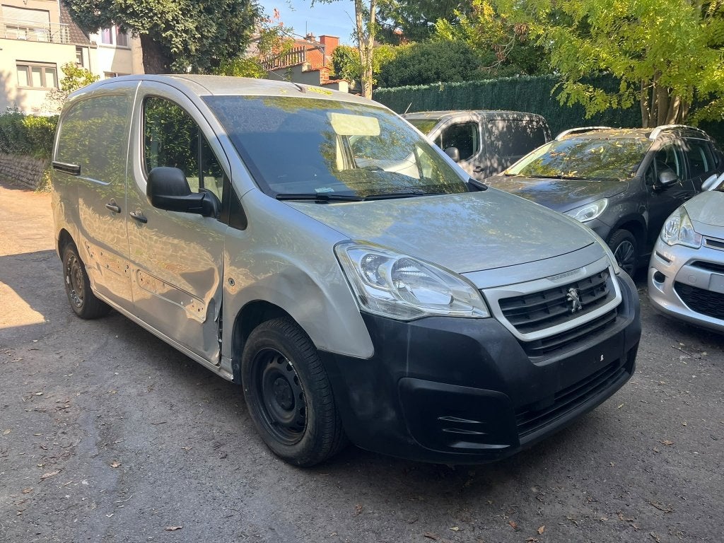 Peugeot Partner 1.6 BlueHDi L1H1 Premium 120, Autos, Argent ou Gris, Entreprise, 3 places, Boîte manuelle