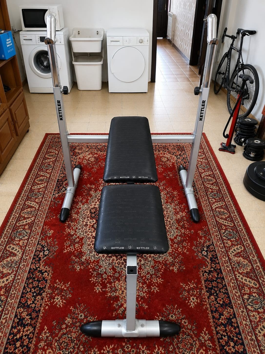 Kettler halterbank, Sport en Fitness, Fitnessapparatuur, Ophalen
