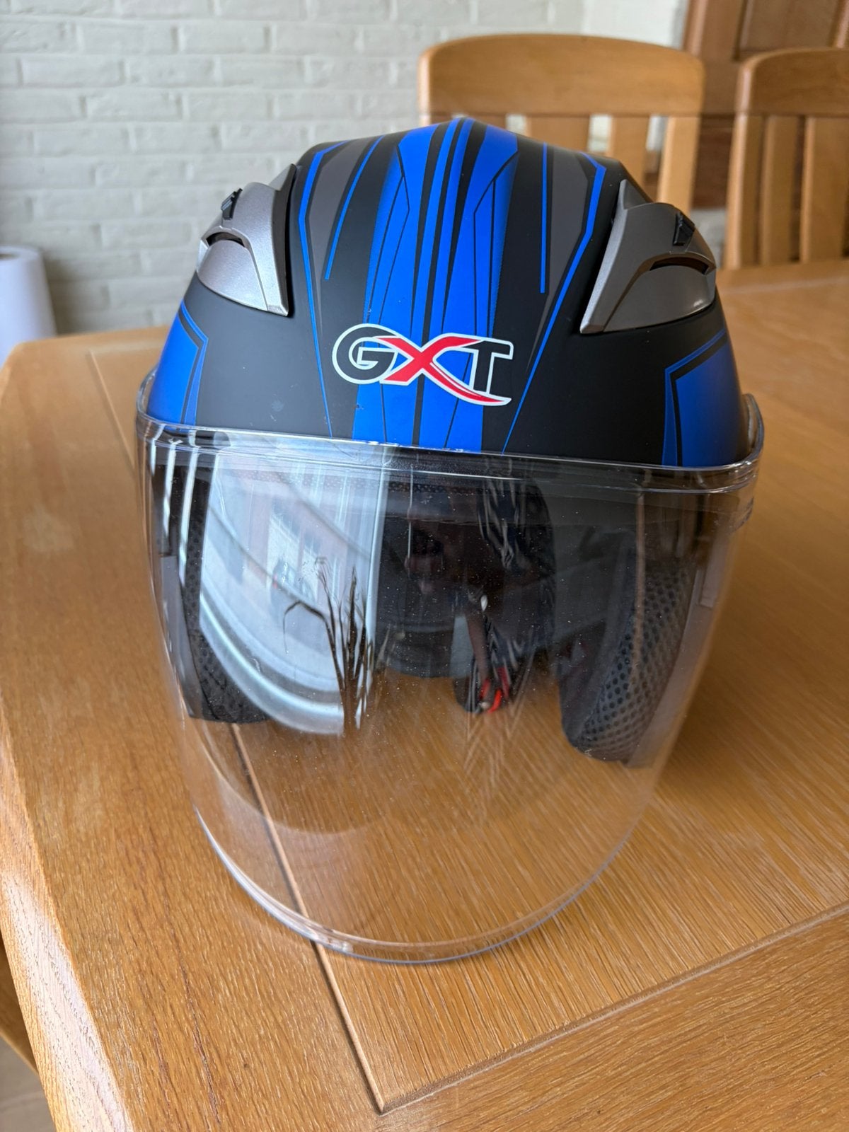 GXT jethelm met lang helder vizier – nette staat, Seconde main, XL, Autres types, Enlèvement