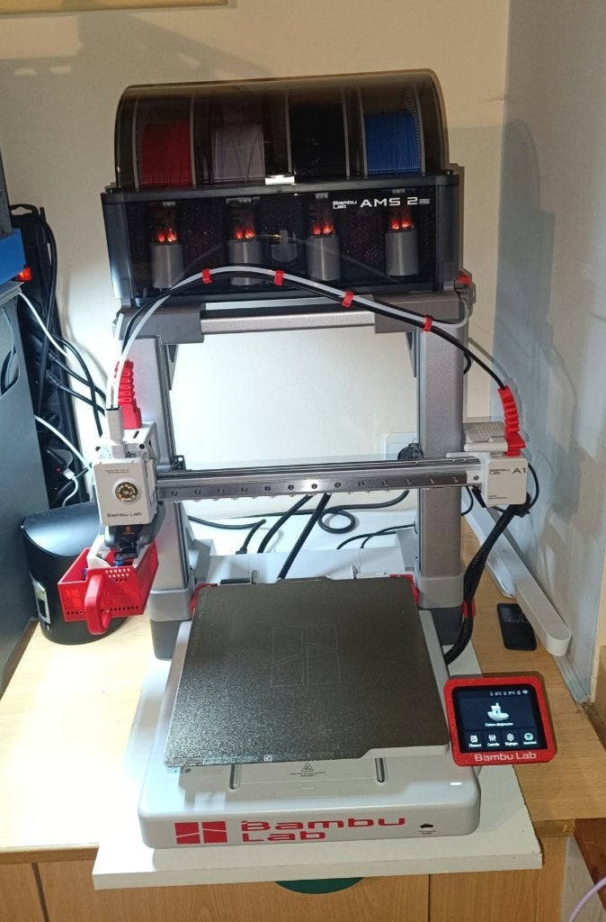 Vends bambulab A1 + ams 2pro + accessoires, Informatique & Logiciels, Bambulab, Comme neuf, Enlèvement, Filament