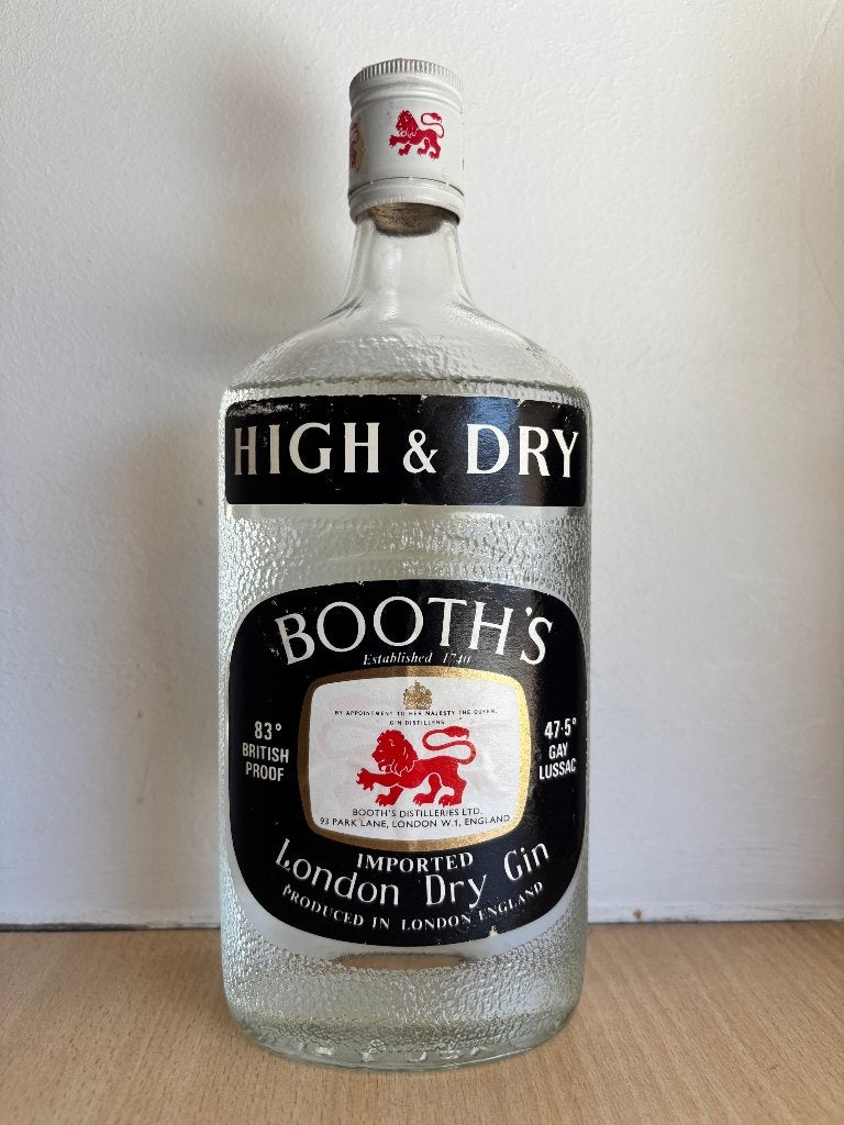 Gin Booth,s High & Dry jaren 70, Verzamelen, Wijnen, Ophalen of Verzenden, Zo goed als nieuw, Overige gebieden, Overige typen