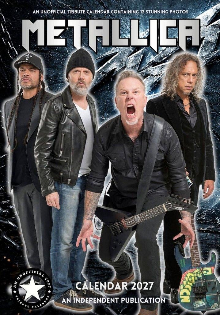 Calendrier Metallica 2027 en précommande, Envoi, Calendrier annuel, Neuf