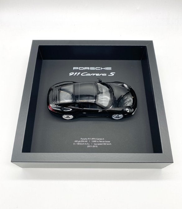 Porsche 911 Carrera S 3D Frame – 1/50 – Designstuk, Ophalen of Verzenden, Nieuw, Auto