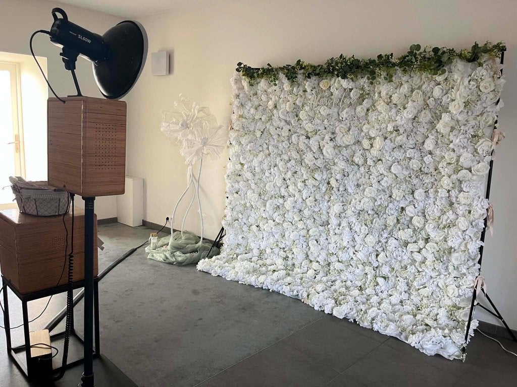 Mur de fleurs pour mariage, Enlèvement ou Envoi, Utilisé