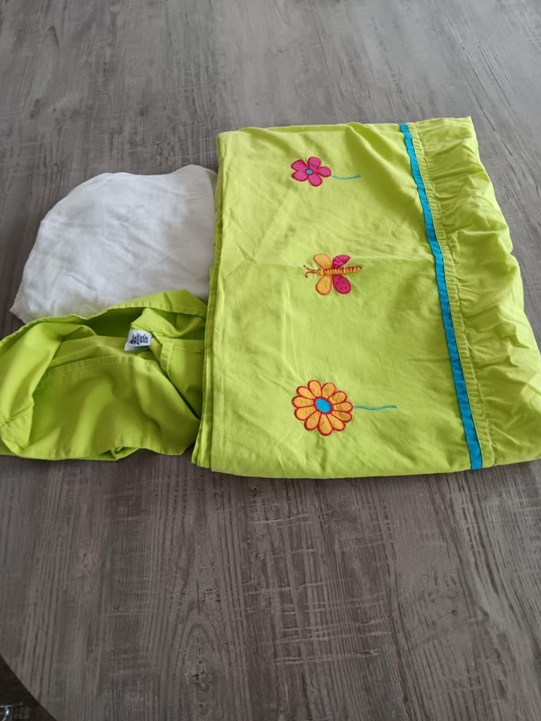 Dekbedovertrekje baby/ peuterbed. Merk Jolein. Met onderlake, Kinderen en Baby's, Kinderkamer | Beddengoed, Ophalen