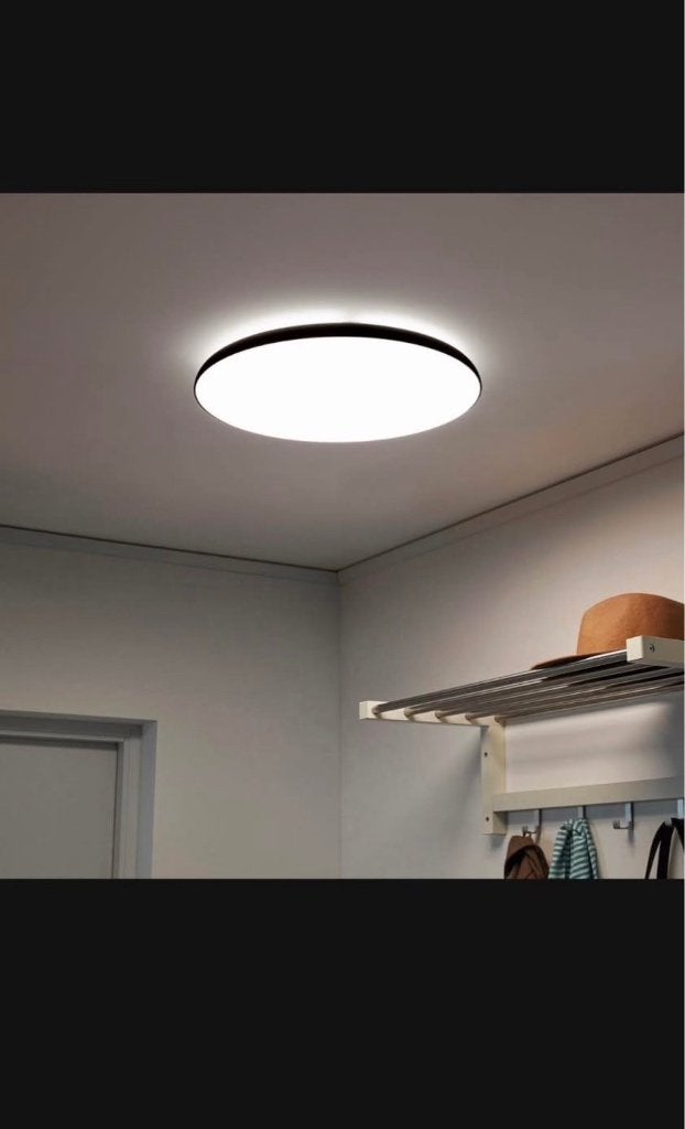 2x lamp IKEA Nymåne, Neuf, Noir, IKEA, Plafonnier