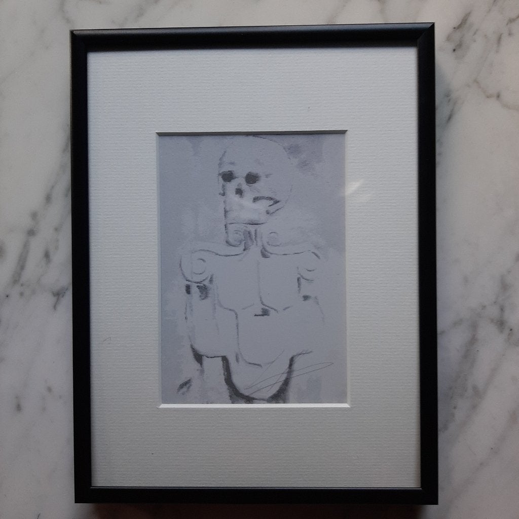 « Dead Skull » de Luc Tuymans (signé), Signé, Envoi