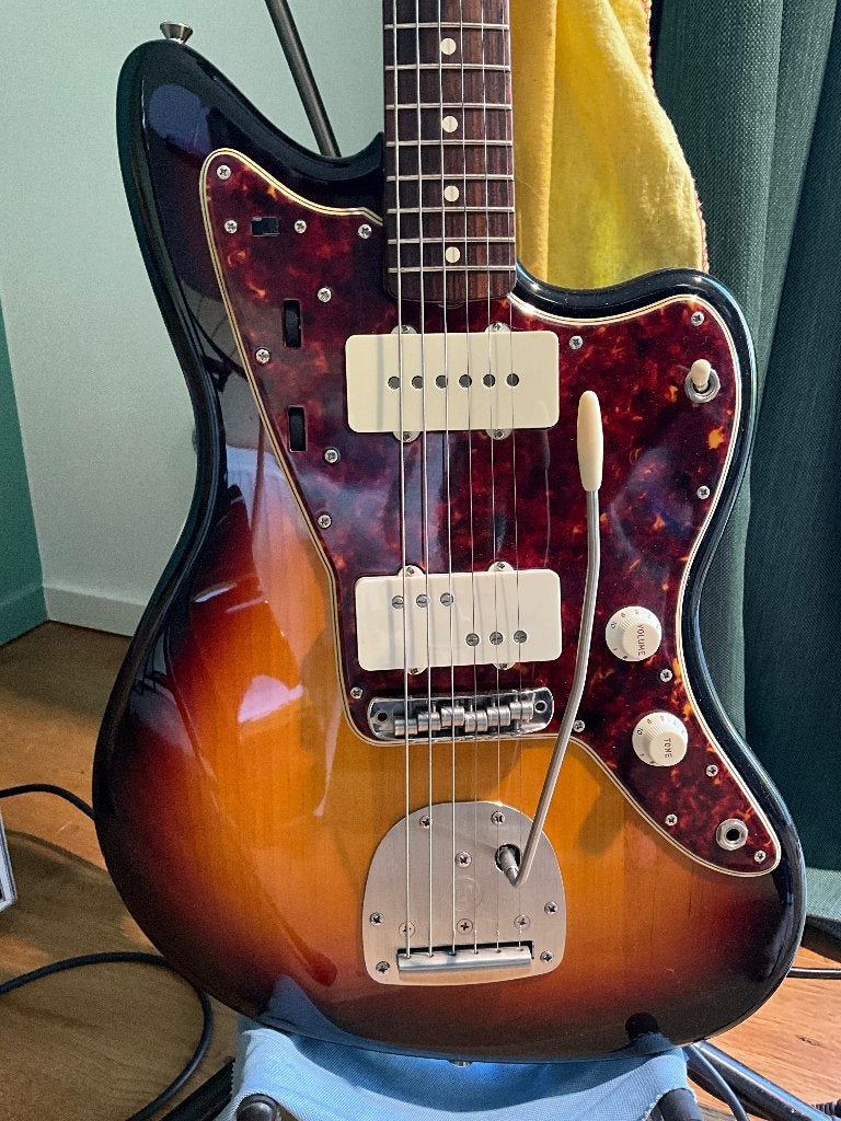 Fender Jazzmaster Heritage 60’ Novak Mastery Staytrem, Enlèvement ou Envoi, Utilisé, Solid body, Fender