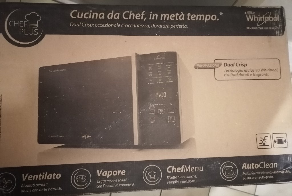Microgolfoven combi Whirlpool, Elektronische apparatuur, Microgolfovens, Ophalen, Microgolfoven, Nieuw, Draaiplateau