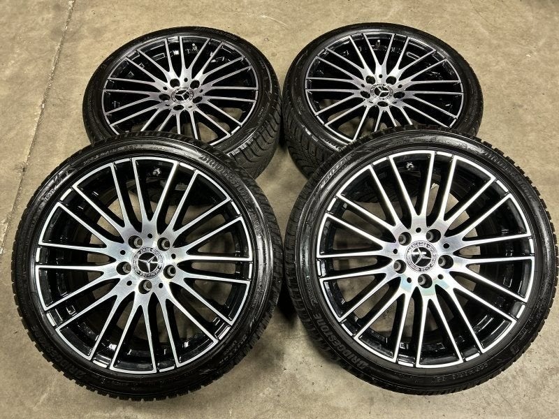 18 inch originele velgen + winterbanden Mercedes A B C CLA k, Auto-onderdelen, 18 inch, Gebruikt, -, -