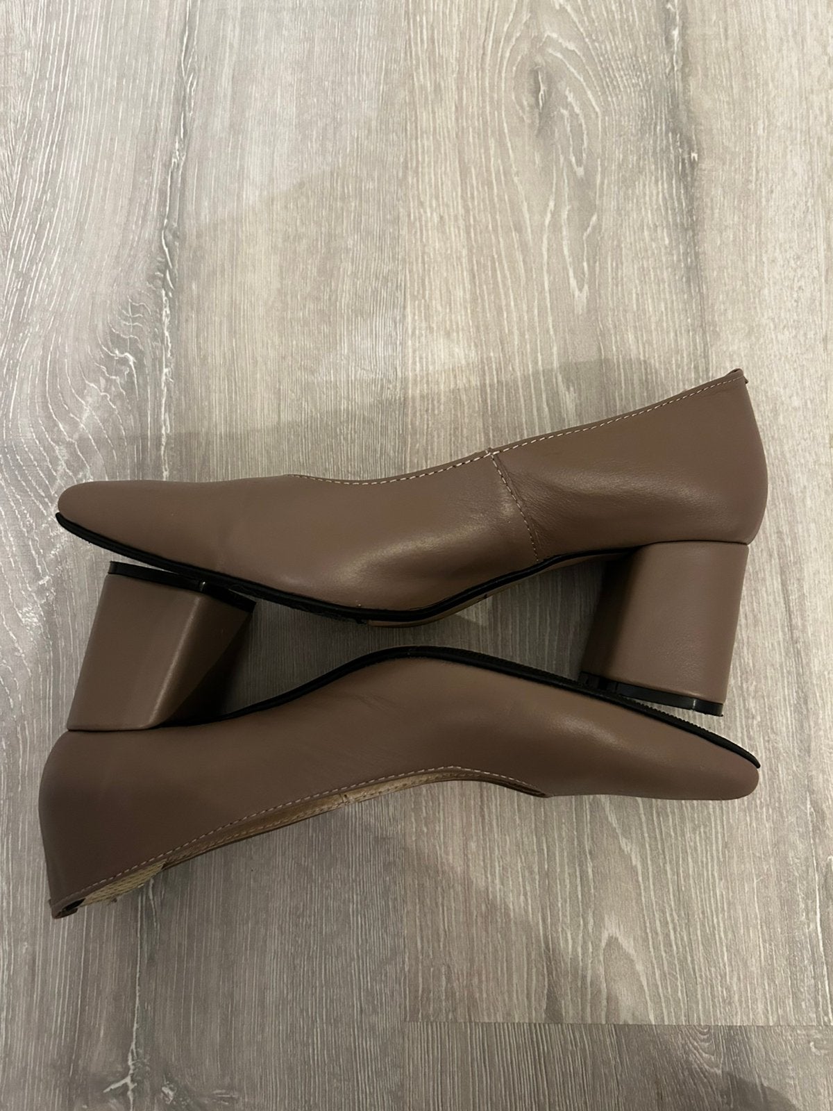 Chaussures en cuir marron café, Enlèvement ou Envoi, Comme neuf