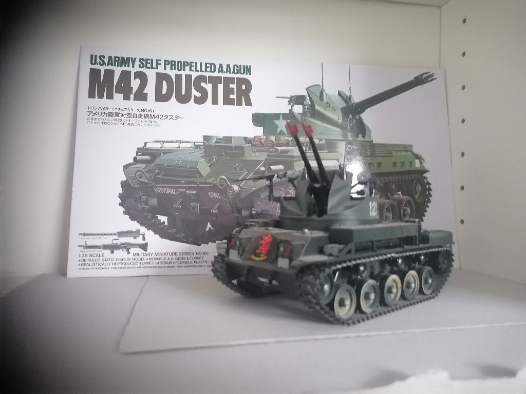Maquette  1/35 - Blindé M42 Duster (Montée/Peinte), Hobby & Loisirs créatifs, Autres marques, Tank, Comme neuf, Enlèvement