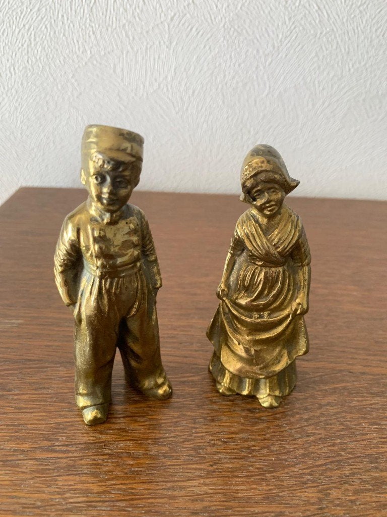 Beeldjes boer en boerin, Ophalen of Verzenden, Zo goed als nieuw, Brocante
