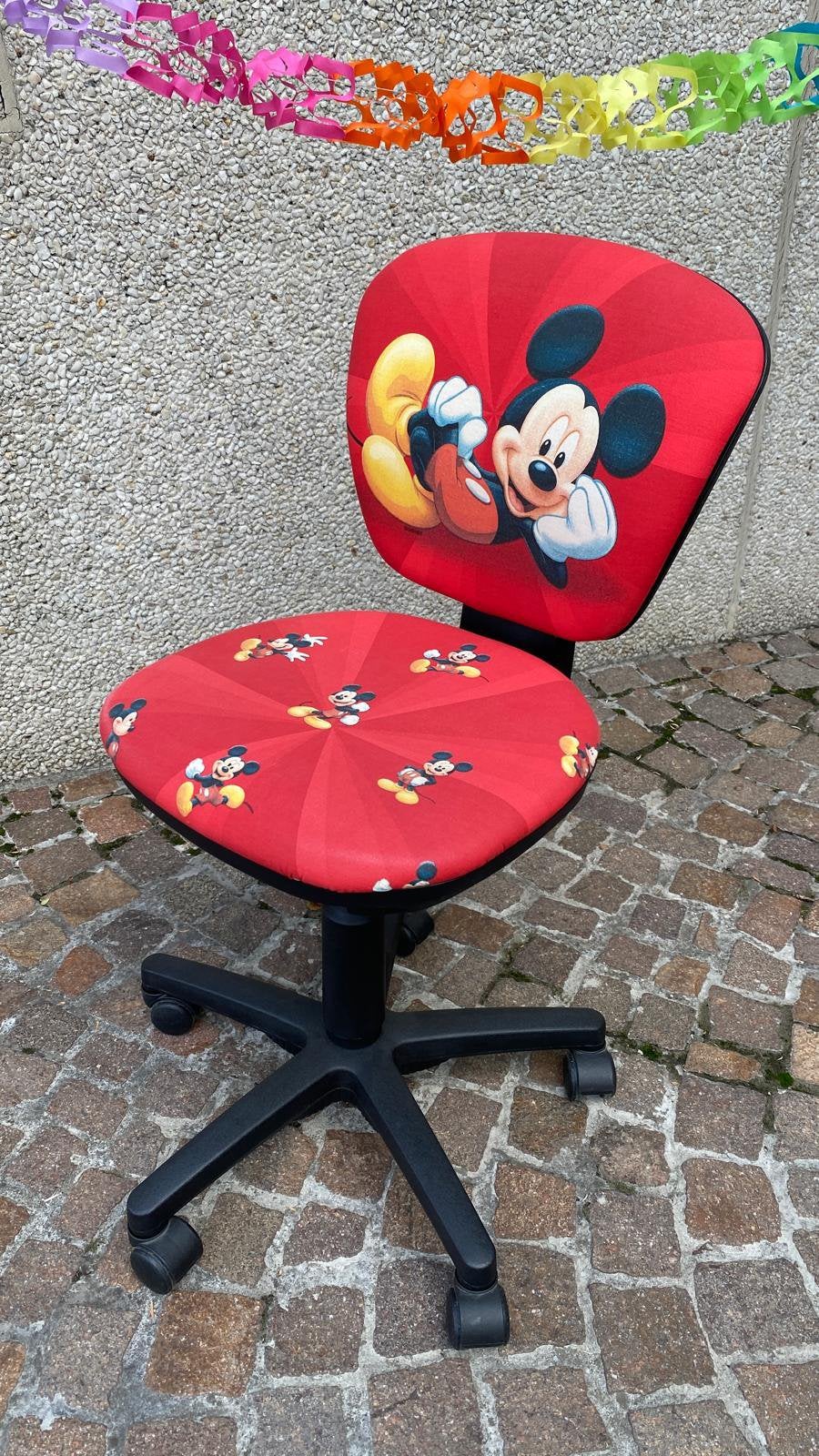 Vrolijke Disney Mickey Mouse Kinderbureaustoel (Rood), Ophalen, Gebruikt, Bureaustoel, Rood