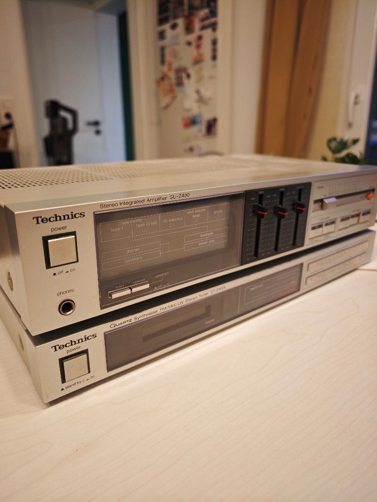 Technics hifi-set (SU-Z400 versterker + ST-Z400L tuner), Audio, Tv en Foto, Versterkers en Ontvangers, Zo goed als nieuw, 60 tot 120 watt