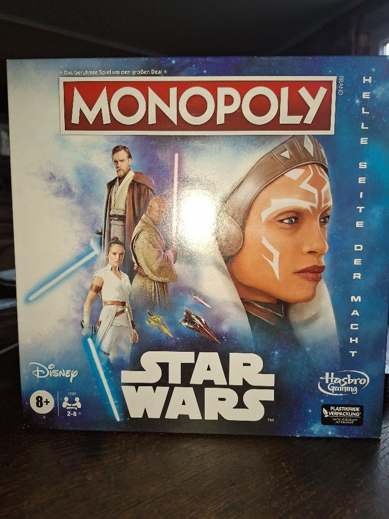 MONOPOLY STAR WARS in het Duits + bonus, Vijf spelers of meer, Ophalen of Verzenden, Zo goed als nieuw, Hasbro
