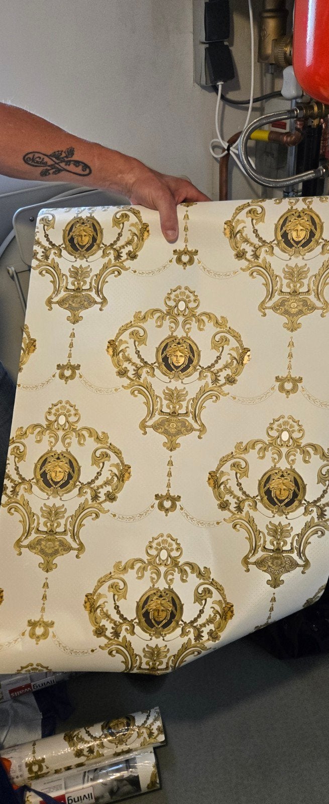 behang papier 4 rollen, Ophalen