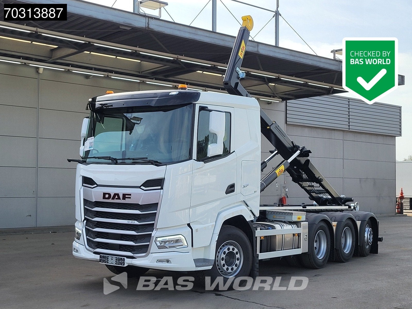 DAF XF 530 8X4 NEW 30tons HYVA 30-60-S Heavy Duty Containers, Auto's, Vrachtwagens, Automaat, Stof, Wit, Bedrijf