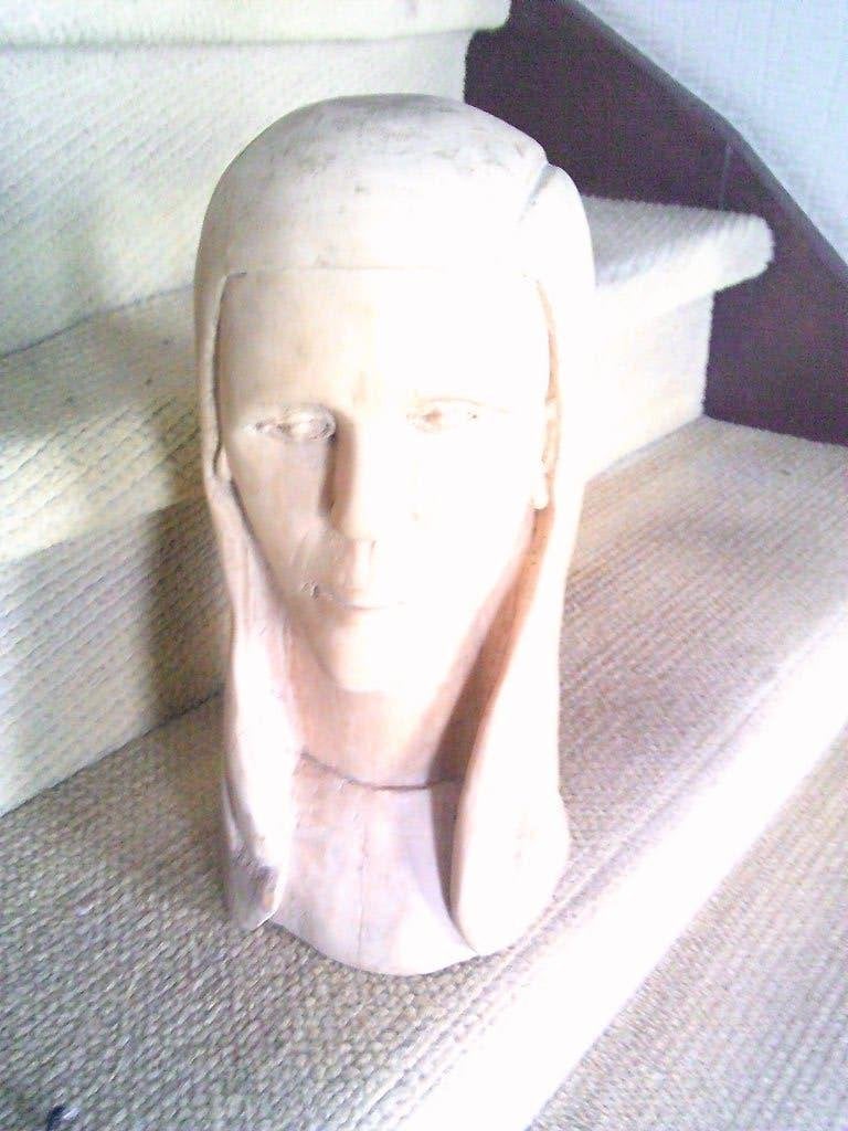 beeld in hout, Ophalen, Handgemaakt, 20 - 50 cm, Hout