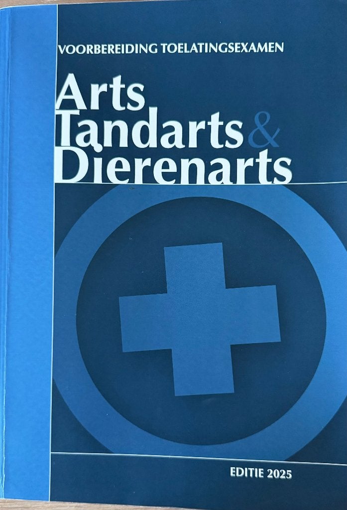 Boek toelatingsexamen arts, tandarts, dierenarts, Ophalen, Zo goed als nieuw