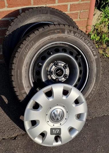 Kit Hiver Golf VII Michelin Alpin 195/65 R15, Autos : Pièces & Accessoires, Pneus & Jantes, 15 pouces, Pneus hiver, Enlèvement