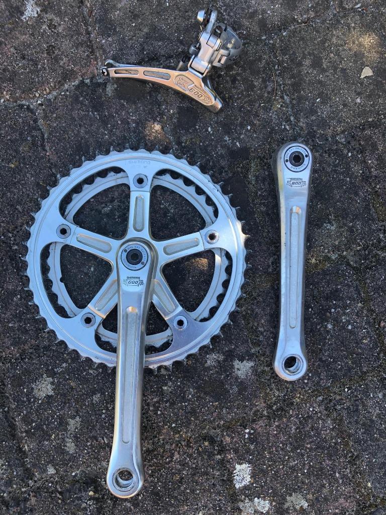 Shimano 600, Ophalen of Verzenden, Gebruikt, Crankstel of Pedalen, Shimano