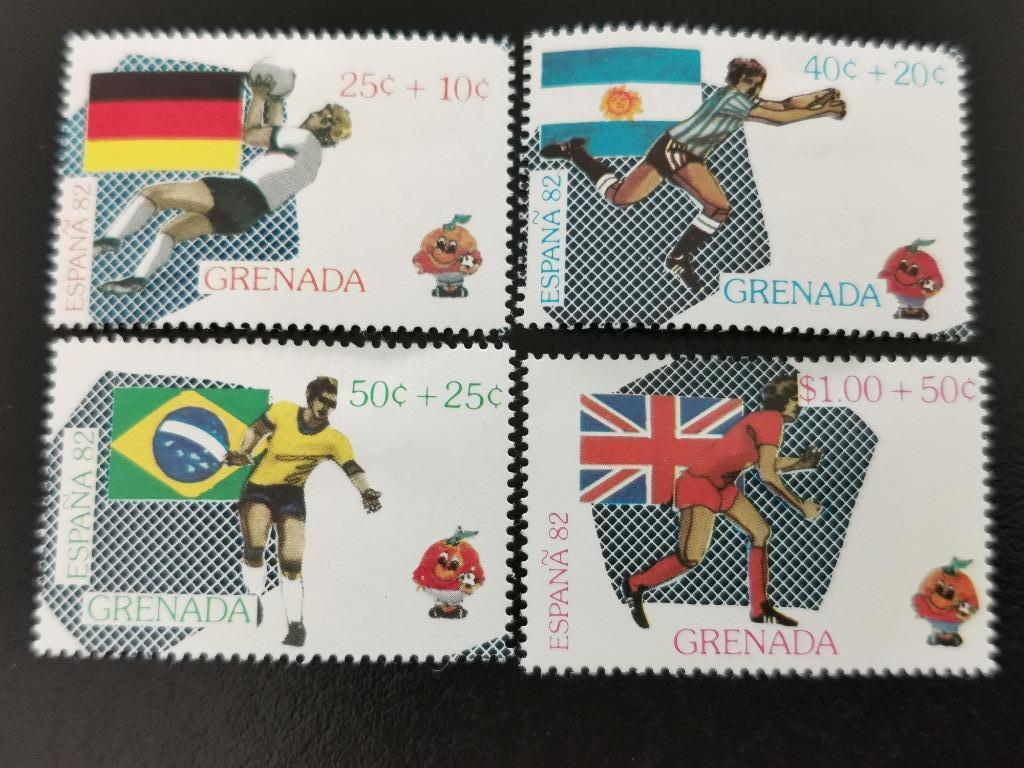 Grenada 1981 - sport - voetbal, vlaggen *, Ophalen of Verzenden